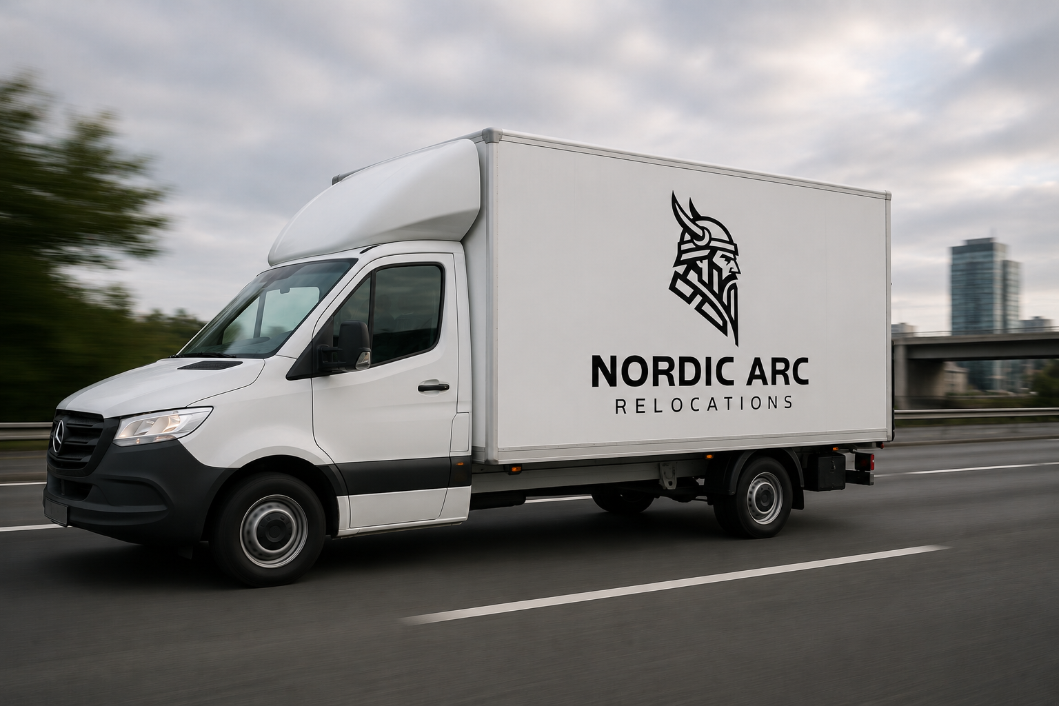 NordicArc Relocations moving truck in Manchester