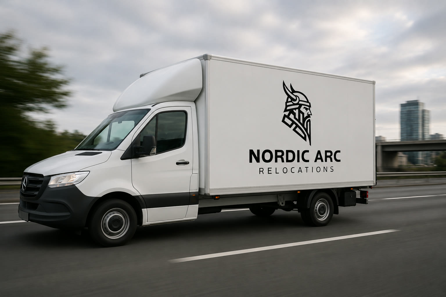 NordicArc Relocations moving truck in Manchester